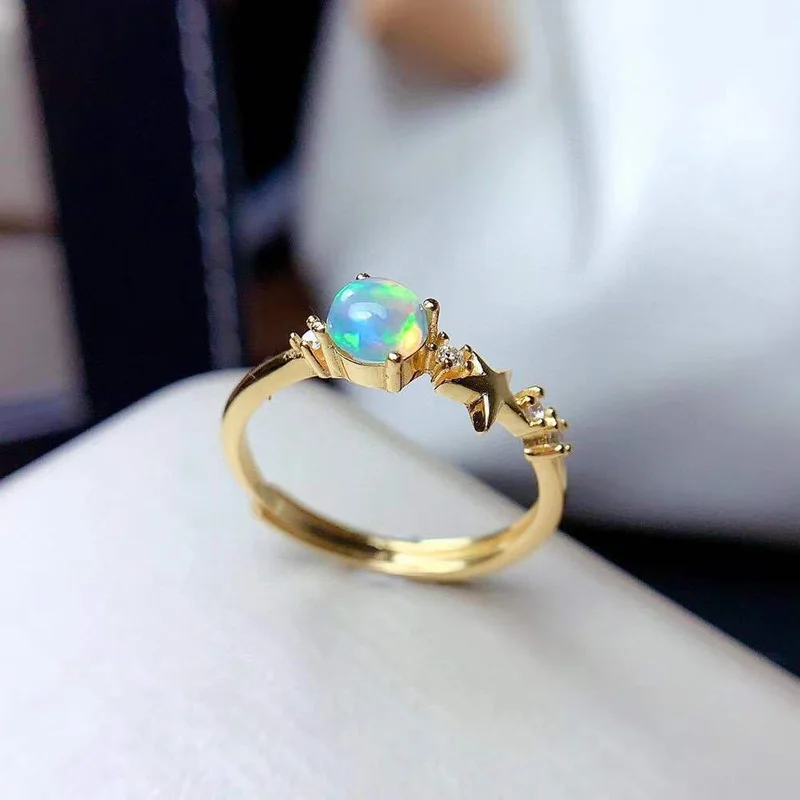 Женское вечерние ЦО из серебра 925 пробы с натуральным опалом |