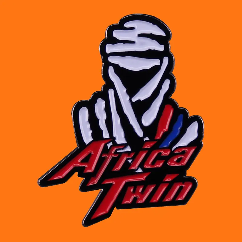 

Africa Twin Motor Brooch Backpack Hat Bag Decorate Badges Send Friend Fans Boutique Medal Gift Enamel Pins Cartoon Metal Jewelry