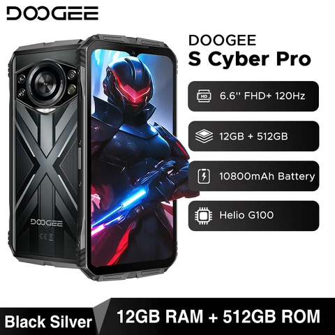 Смартфон Doogee S Cyber Pro, 12/512ГБ, global