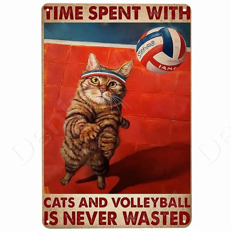 Металлическая табличка Denim Meow Кошка в смокинге