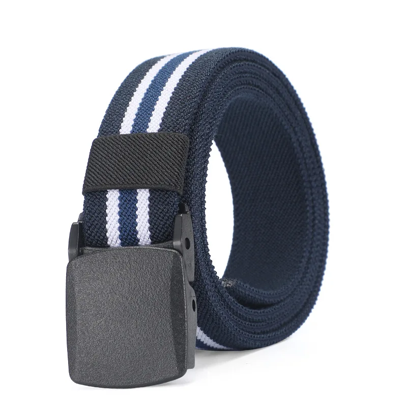 

Men's Tactical Belt High Quality Fashion Stretch Canvas Belts Men Luxury Brand Military Waistband Working Black Belt DT062
