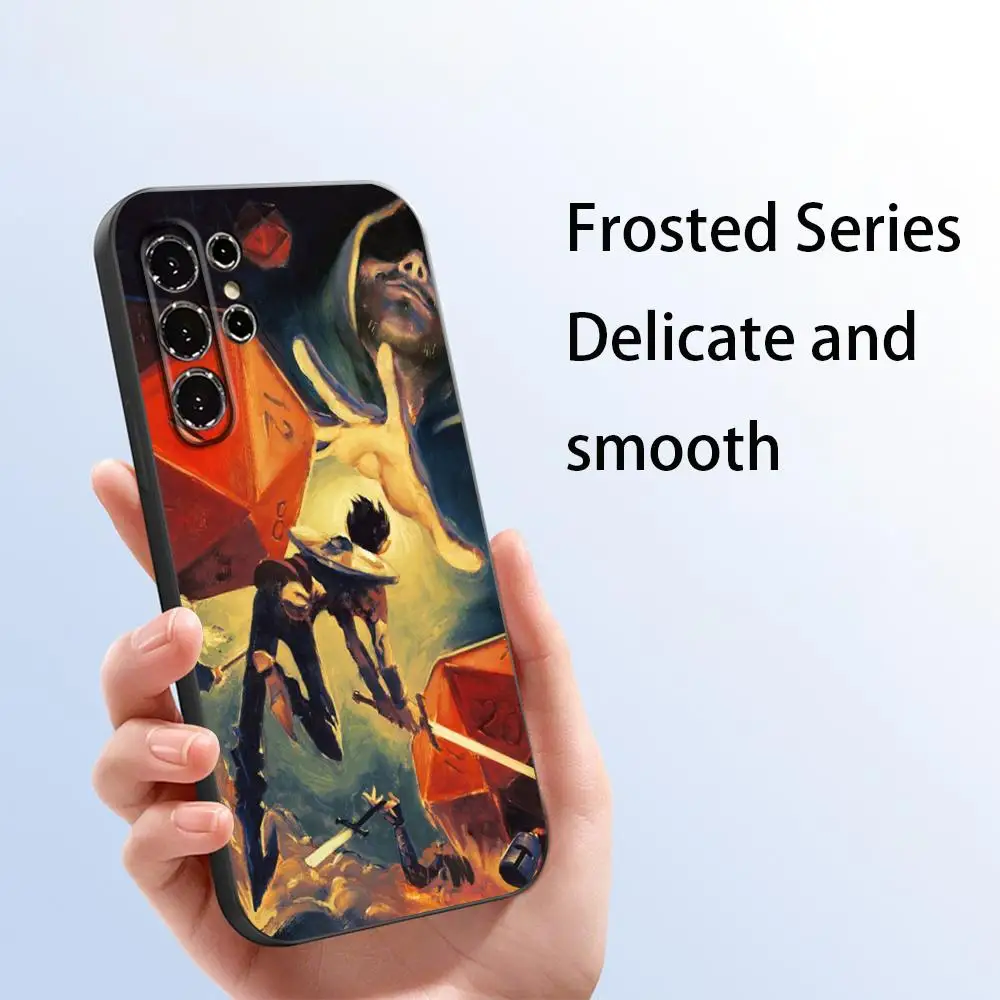 Фото Чехол для телефона с крутым логотипом Dungeons & Dragons (D&D) для Samsung Galaxy S26 S25 S24 S23 S22 S21 Plus Ultra Note20, мягкий, черный №1