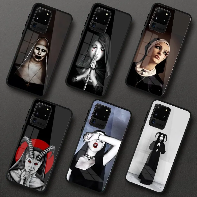 

Сексуальный стильный чехол Nun для Samung S23 S22 S21 Pro Ultra A13 A33 A53 NOTE 20 PC