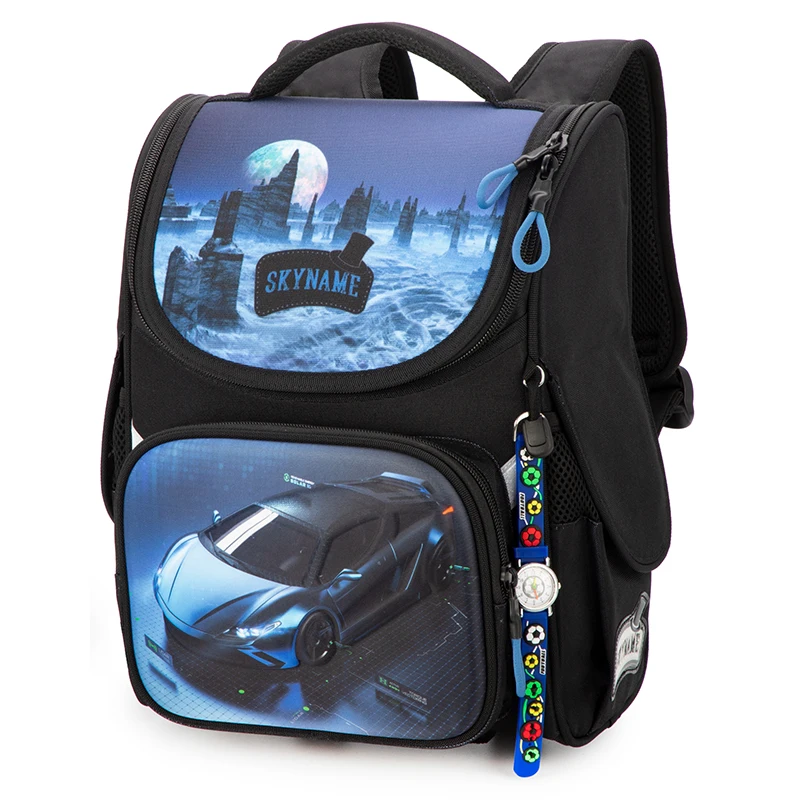 Школьные портфели с мультипликационным рисунком для девочек водонепроницаемые