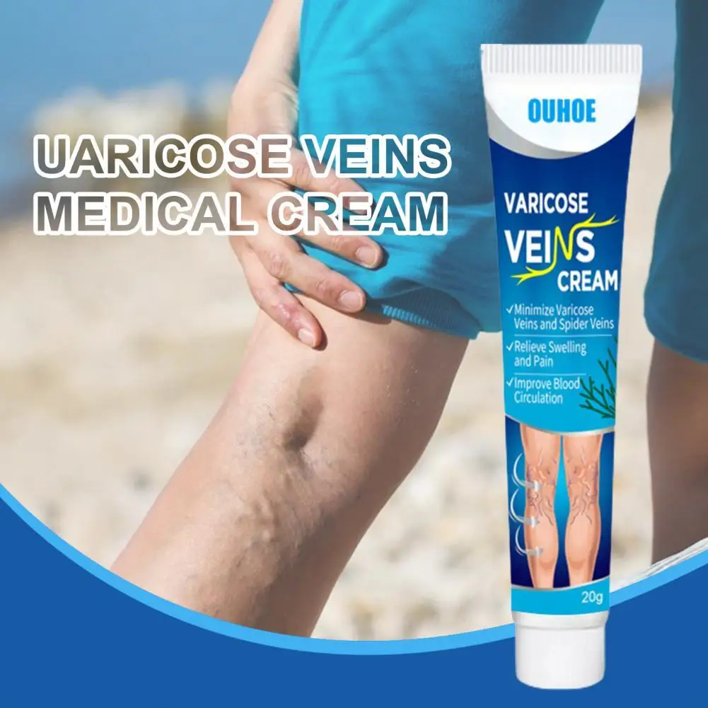 

20g Functional Varicose Cream Non-Irritating Earthworm Leg Ointment Multifunctional Easy to Use Leg Varicose Repair Cream