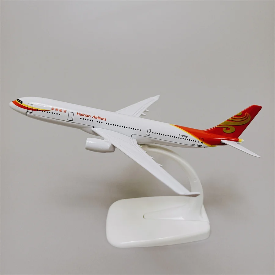 

Alloy Metal Air China Hainan Airlines A330 Airplane Model Hainan Airbus 330 Diecast Air Plane Model w Stand Aircraft 16cm