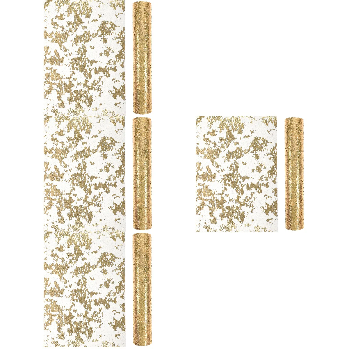 

4pcs Metallic Table Runner Roll Wedding Table Decor Dining Table Decoration Craft Material