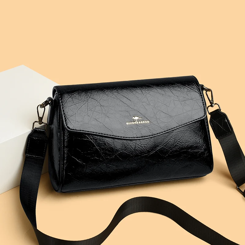 Модные ретро и минималистичные сумки через плечо для женщин сумка с клапаном