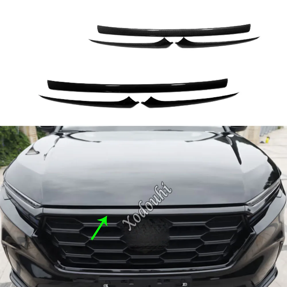 

Решетка для переднего бампера из АБС-пластика, решетка для радиатора, декоративная отделка, рамка для Honda CRV CR-V 2023 2024, автомобильные внешние аксессуары