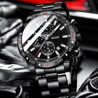 2022 top luxury brand watches for men sport waterproof quartz men watches business chronograph stainless steel relogio masculino