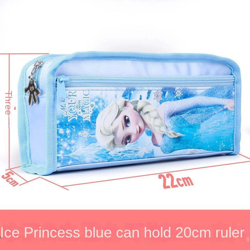 

Disney Frozen Snow White Mickey Mouse Mickey Minnie children Pencil case canvas comic pupil high-capacity Pencil stationery bag