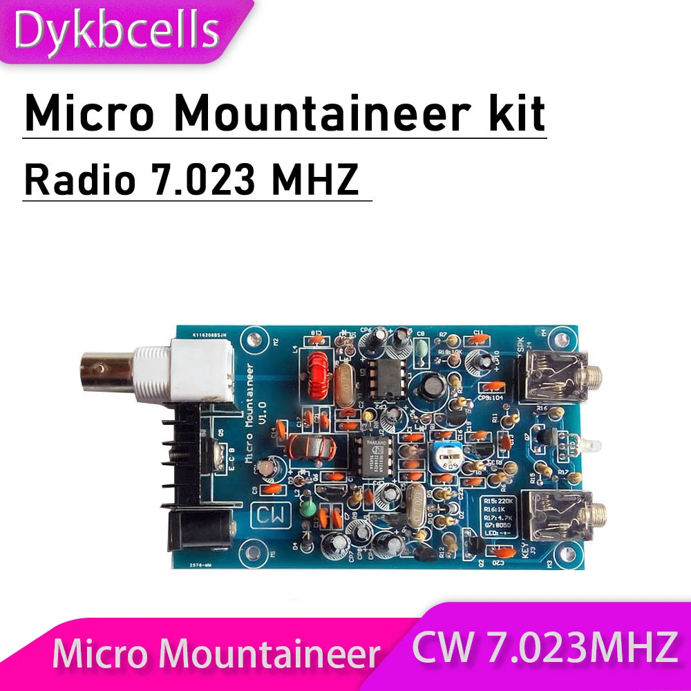

Dykbcells Micro Mountaineer transmitter receiver kits Climber Shortwave Transceiver CW 7.023MHZ