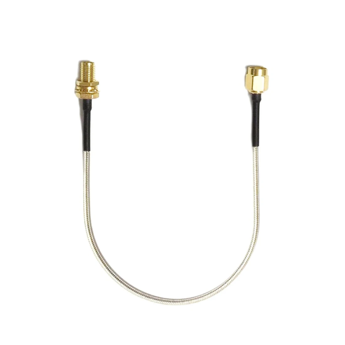 

RP-SMA Male with Female Pin to SMA Female Jack Nut Pigtail Cable RG405.086" 20cm 8inch