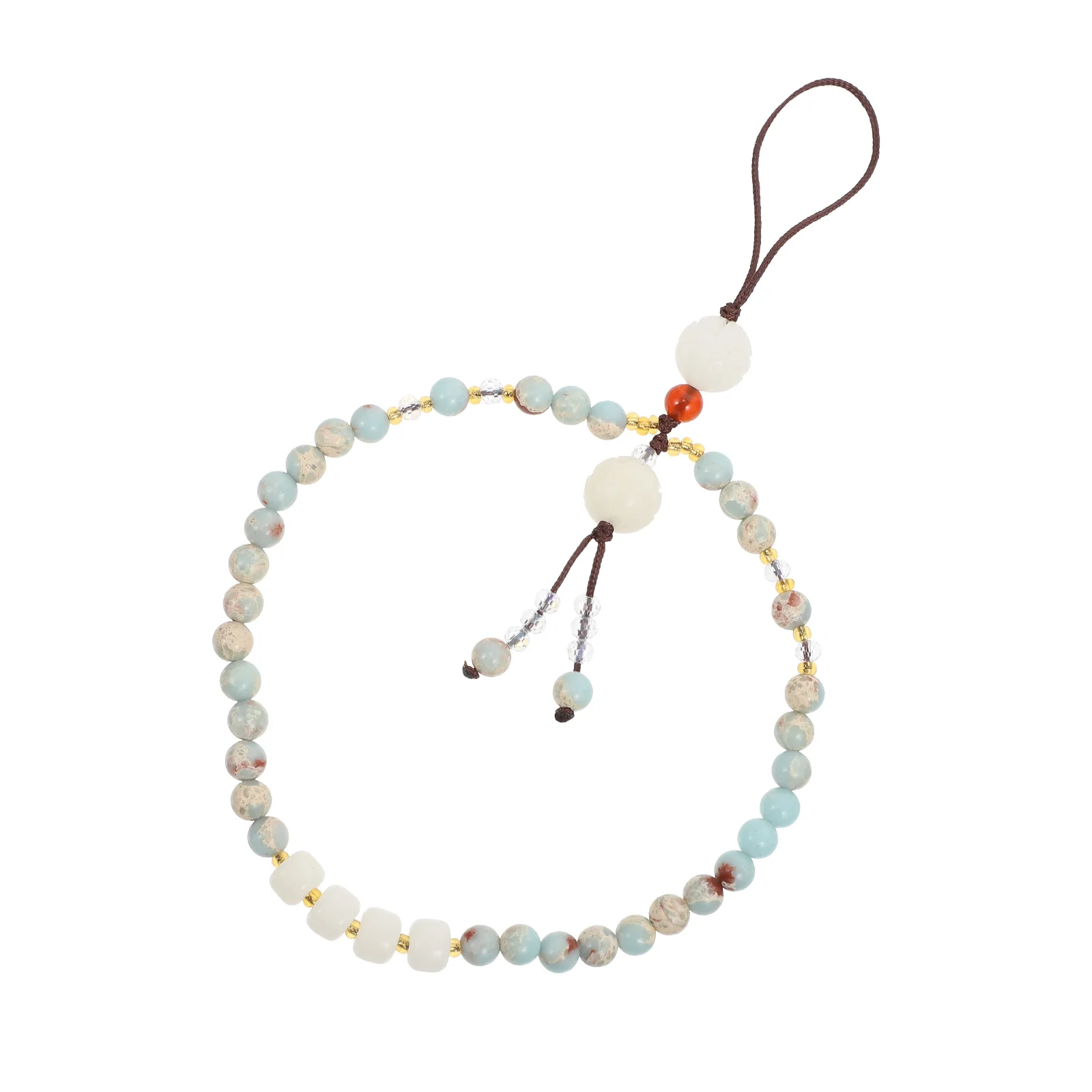 

Retro Bodhi Short Phone Lanyard Decorative Bodhi Beaded Phone Chain Ornament