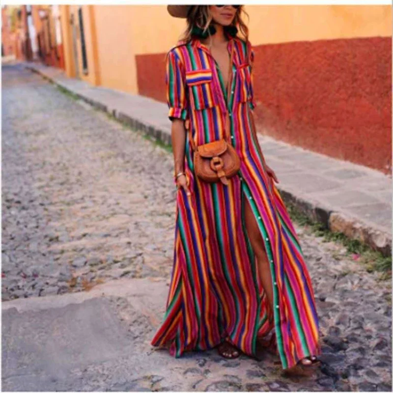 

2023 New Summer Fashion Vintage Chic Dresses for Women Mini Dress Ladies Short Sleeve Boho Long Dress Pretty Women's Dresses