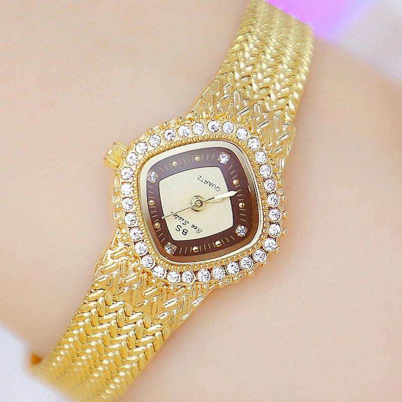 

Women Watch Famous Luxury Brands Crystal Diamond Stainless Steel Small Ladies Watches for Woman Wristwatch Montre Femme 2023