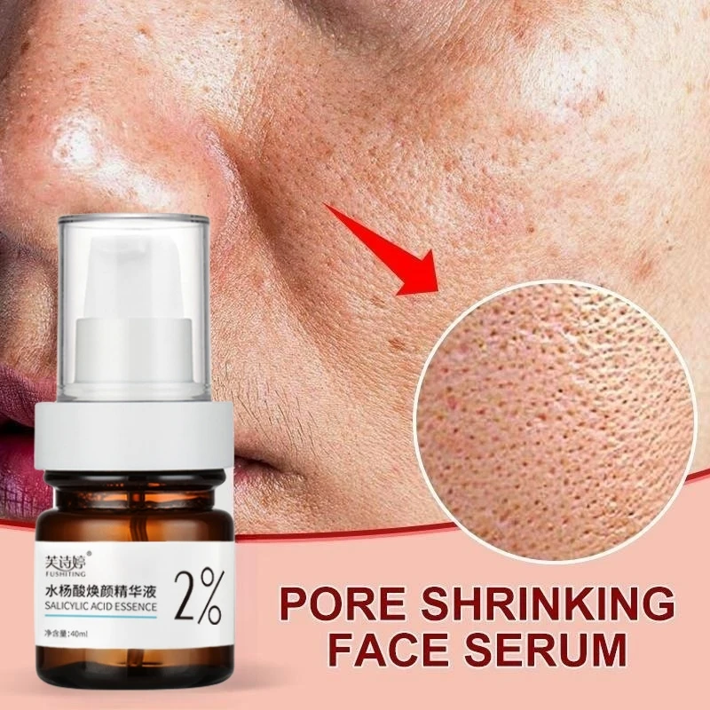 

Mildest %2 Salicylic Acid Shrink Pore Face Serum Acne Blackhead Removal Essence Whiten Brighten Spots Deep Moisturize Skin Care