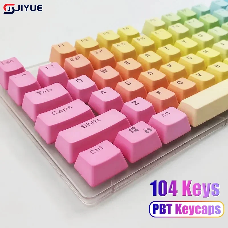 Колпачки для механической клавиатуры с двойной подсветкой 104 клавиш PBT OEM