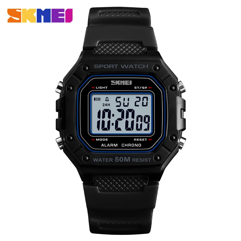 

SKMEI Outdoor Sport Watch Men Digital Watches 5Bar Waterproof Alarm Clock Fashion Military Men Digital Watch montre homme 1496