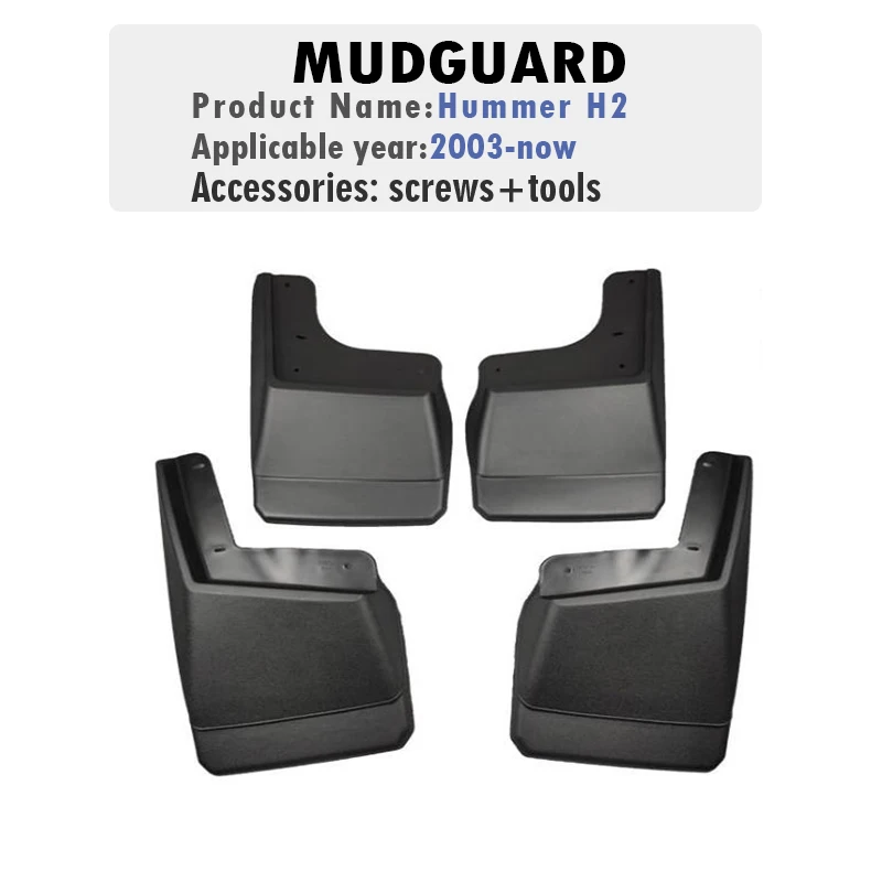 

2003 2004 2005 2006 2007 2008 2009 ДЛЯ Hummer H2 Брызговики на крыло Брызговики Автомобильные аксессуары 4 шт.