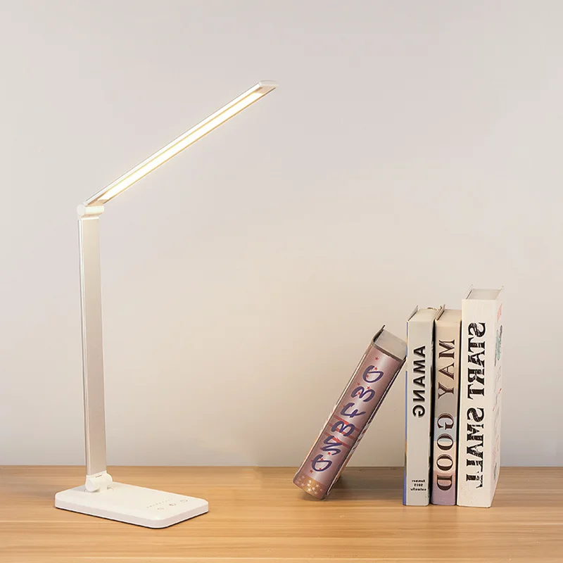 

LED five-speed dimming color temperature folding table lamp LED eye protection lighting table lamp learning reading office