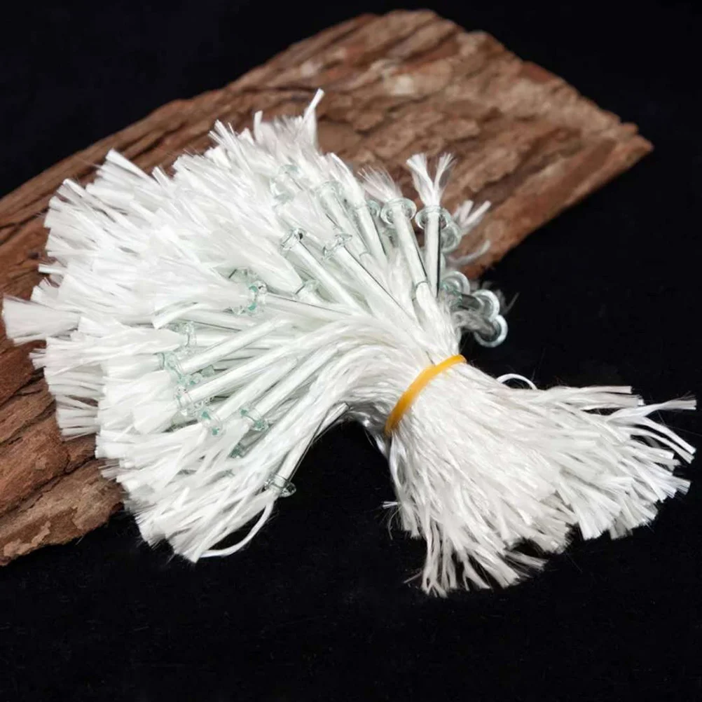 

10pcs Wick Garden Lights Wick Tiki Wicks Pre- Waxed Wicks Diy Making Accessories Smokeless Wicks