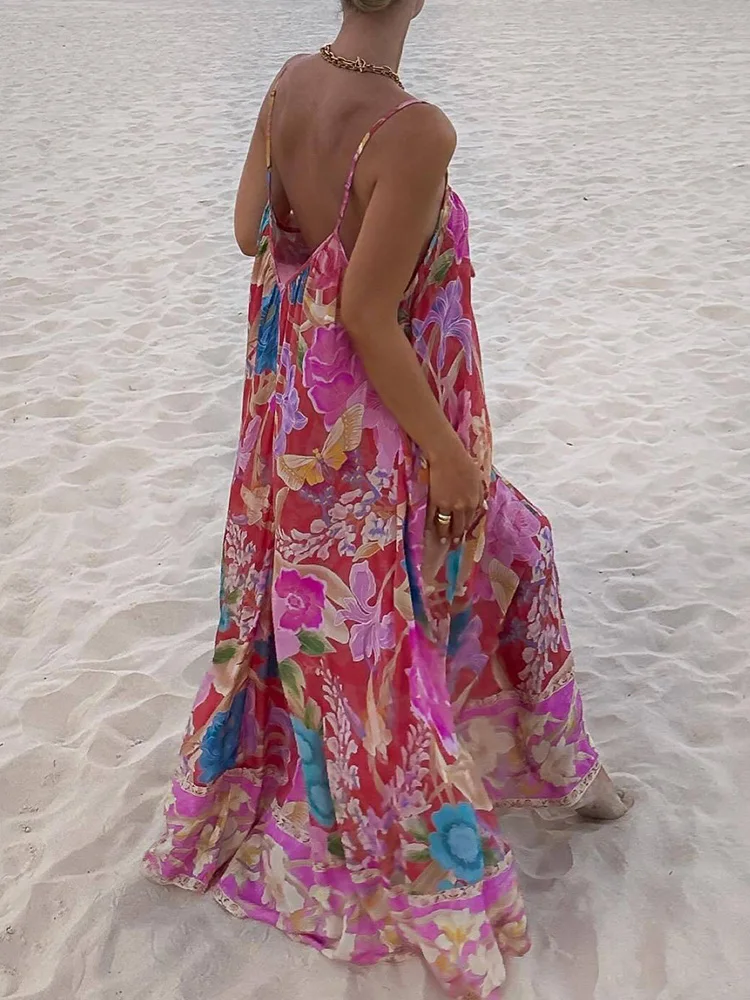 MAFIRRY Пляжное платье макси из полиэстера