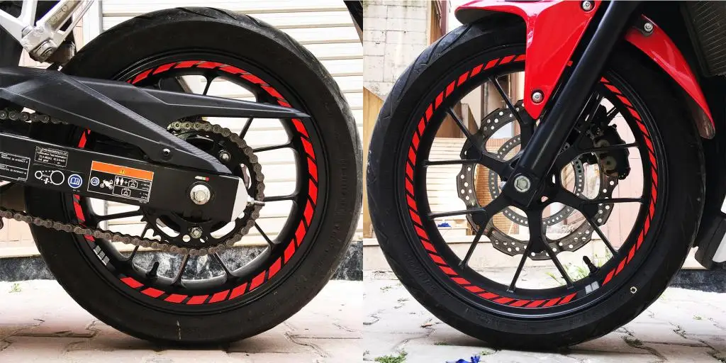 

Полный тур отражающий красный Supersport внутренняя обод ленты Стикеры CinarExtreme