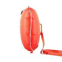 practical pvc swimming buoy double airbags drowning prevention swim float bag orange conspicuous safety