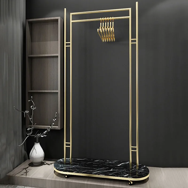 

Bedroom Clothing Rack Stand Hanger Bedroom Hallway Mobile Clothing Rack Wheels Wardrobe Perchero Entrance Hall Furniture Z7