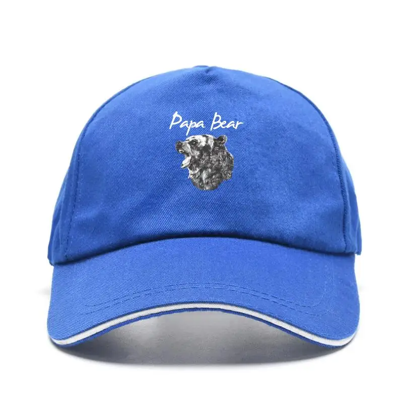 

Papa Bear Hat Unisex Hand Screen Print Crew Neck Available Flat Brim men Bill Hat