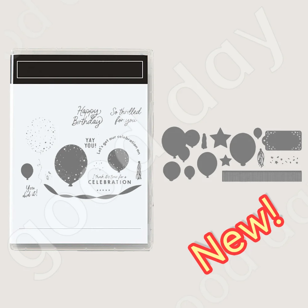 

Balloon Stars Clear Stamps or Metal Cutting Dies Sets for DIY Craft Making Greeting Card Scrapbooking Hot Sale 2023 New Arrival