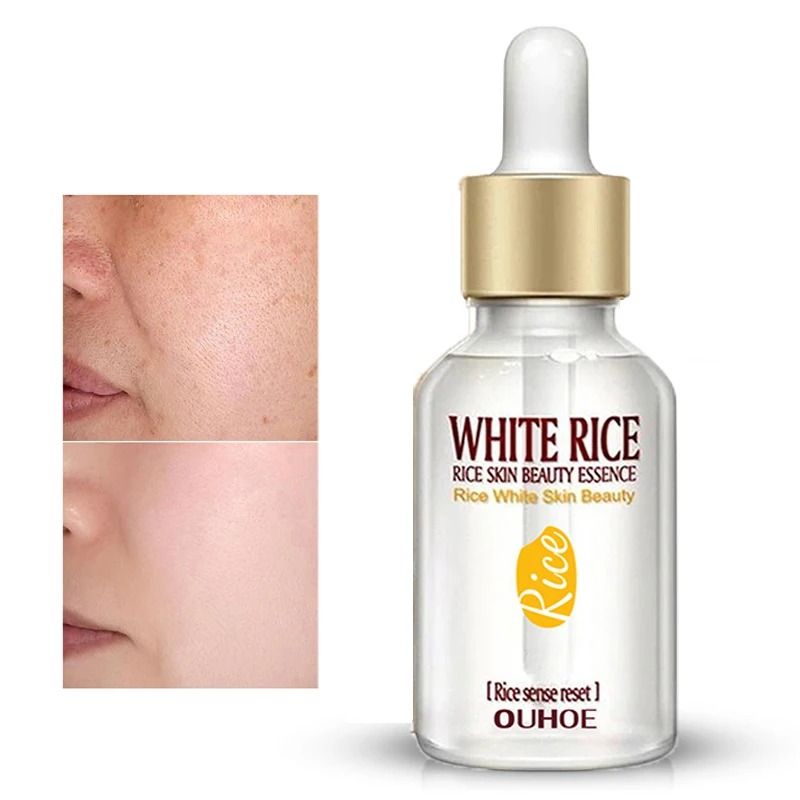 

30ml White Rice Face Whitening Serum Hyaluronic Acid Anti-wrinkle Essence Shrink Pores Moisturizing Oil Control Skin Care