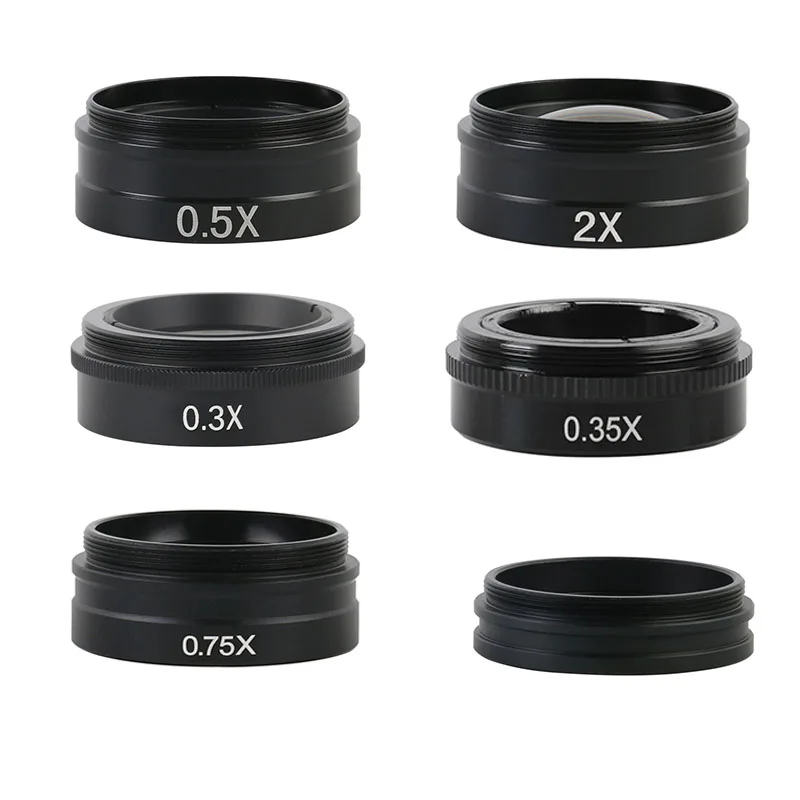 

Video Microscope Camera Industry Objective lens 0.35X 0.5X 2.0X for 10A C-MOUNT lens Barlow Auxiliary Glass Lens