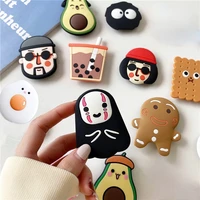 luxury cute cartoon phone socket ring phone holder for iphone mobile phone accessories phone stand holder car mount stand socket