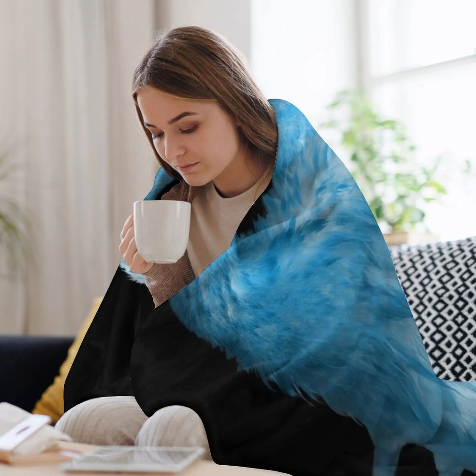 Пушистое одеяло с фламинго для малыша Fujian