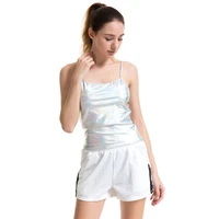 ygyeeg tank tops for women 2022 summer sleeveless gold silver shiny spaghetti strap backless vest fashion fitness female camis