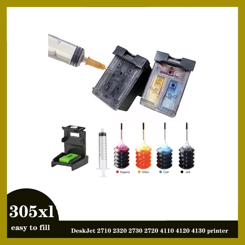 Сменный картридж для принтера hp 305 xl 305xl DeskJet 2710 2320 2730 2720 4110 4120 |