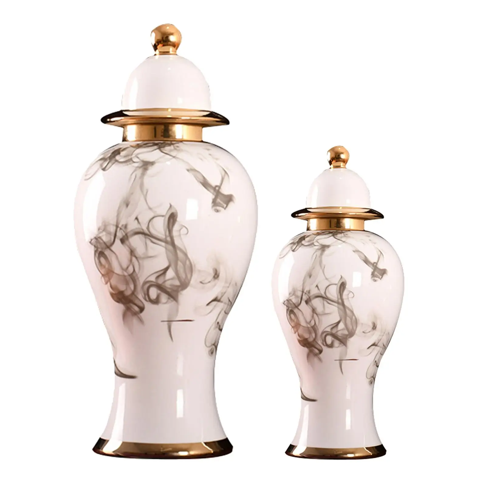 

Porcelain Flower Vase Temple Jar Storage Jar Decoration Ceramic Ginger Jar