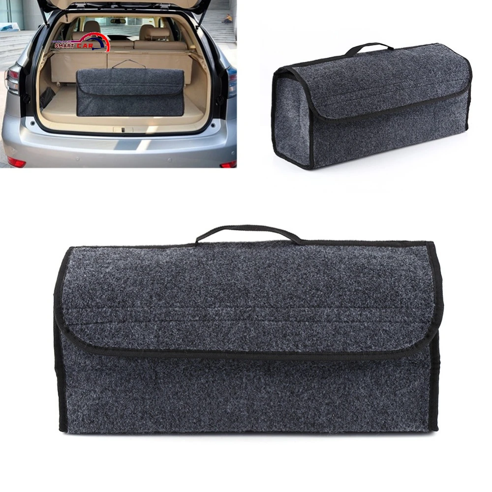 

Car Seat Back Rear Storage Bag Trunk Organizer Holder Pocket Hanger Pouch Collapsible Gray