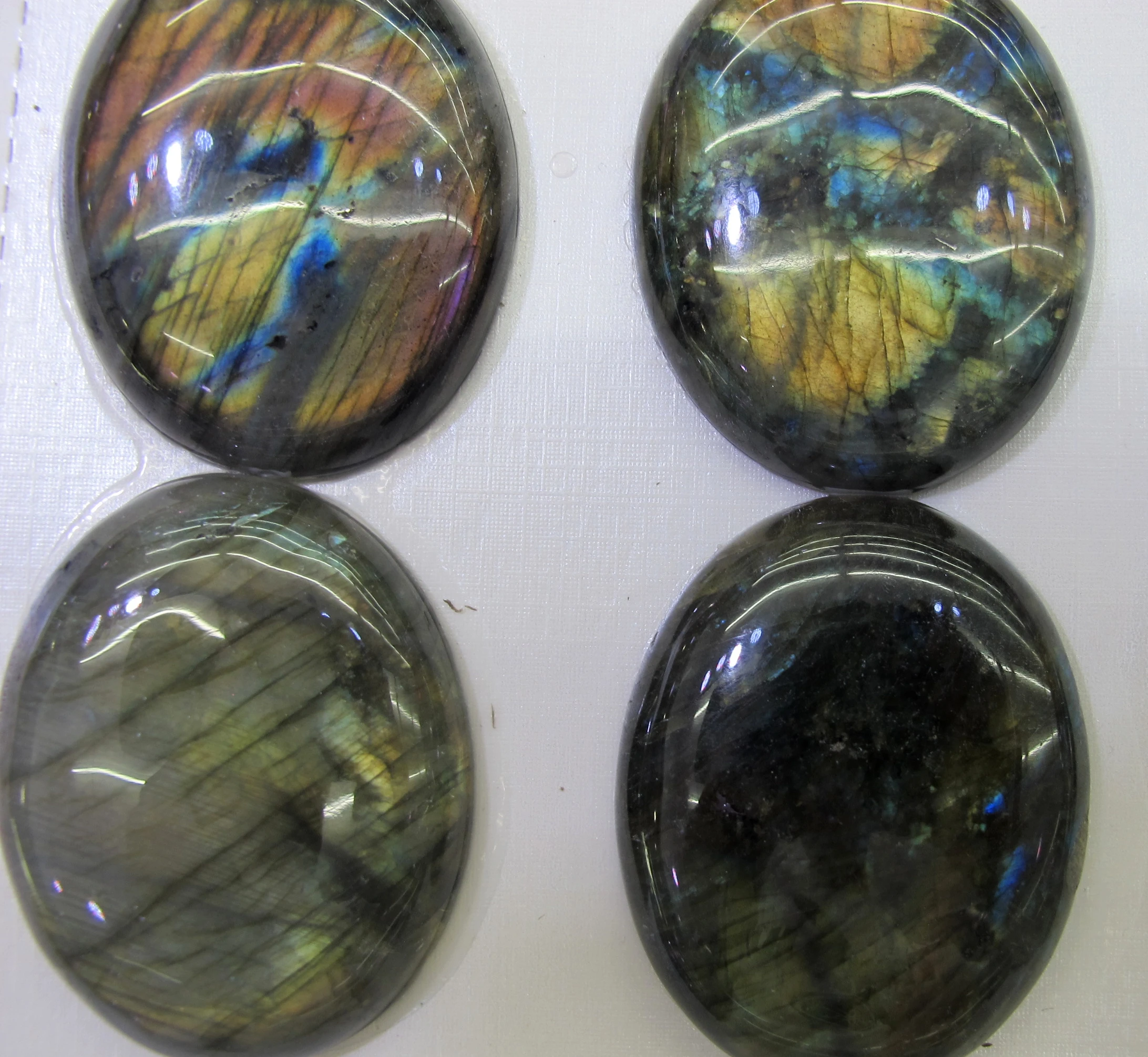 

A Quality Blue Flash Labradorite Bead Cabochon 18x25mm Oval Gem Cabochons For Jewelry making,2 pcs/pack