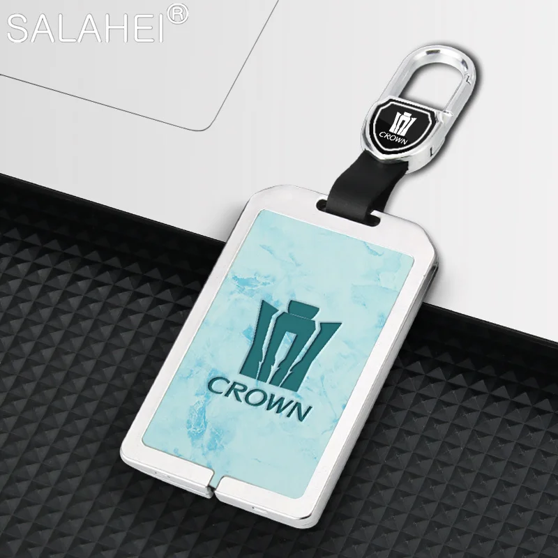 

Car Card Key Case Cover Protection Bag Holder Shell Fob For Toyota Crown Corolla 12/13/14 Generation Keychain Remote Accessories