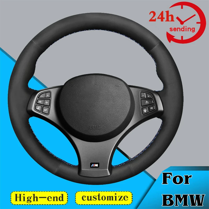 

Custom Alcantara Car Steering Wheel Braid Cover 100% Fit For BMW X3 (M Sport) E83 2005 2006 2007 2008 2009-2010 Car Accessories