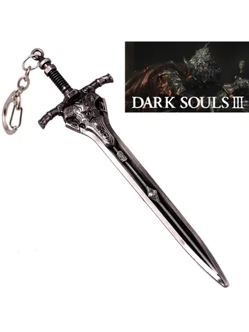 Модель меча Dark Souls Artorias, брелок для мужчин, бездневный Walker Knights, кулон, брелок для ключей, фанаты, автомобильная сумка, декор, косплей, ювелирные изделия, подарок