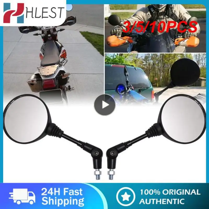 

3/5/10PCS 650 Motorcycle Modified Rearview Mirror Anti-fall Folding Round Mirror 360 Degree Rotation Explosion-proof