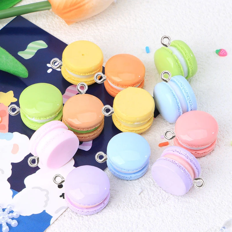 10 шт. глянцевые макароны для торта еды смолы подвески кабошон изготовление