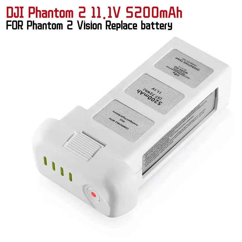 

1-3 DJI Phantom 2 11.1V 5200mAh 10C LiPo Intelligent Flight Battery Replacement Compatible with DJI Phantom 2,Phantom 2 Vision