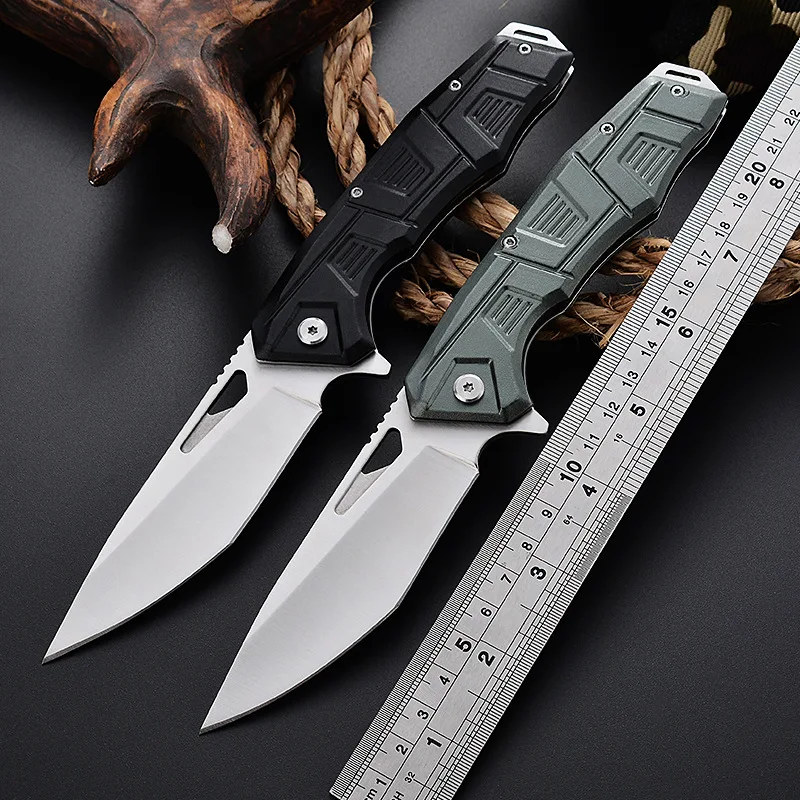 

Pocket knife 3CR13 steel blade folding knife Aluminium handle 56HRC hunting knives outdoor EDC Cutting tools Survival knife