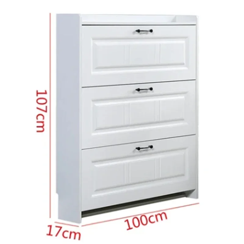 Входные шкафы Шкаф для хранения Auvents Display Современная белая полка обуви