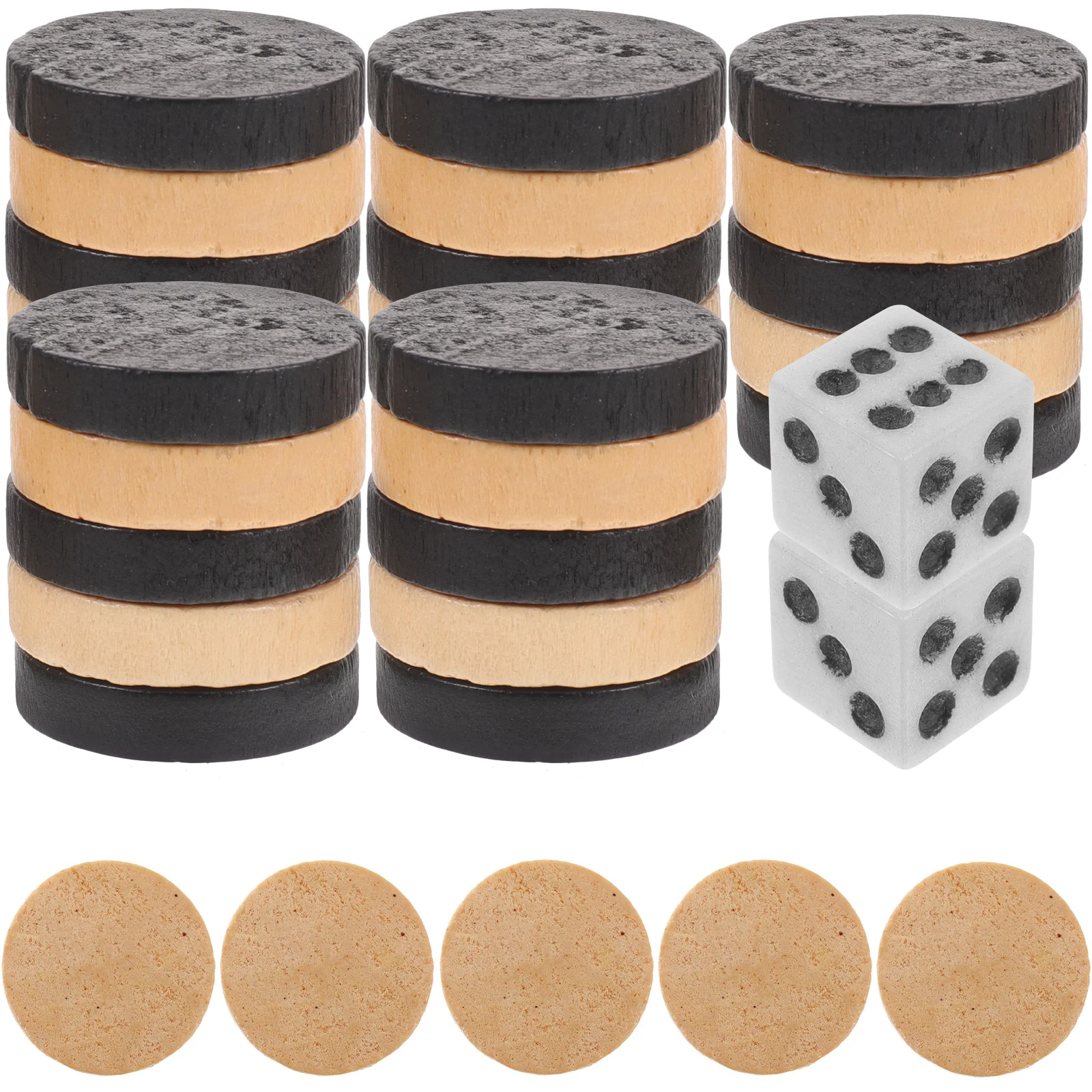

Chinese Checkers Chess Pieces Wood Backgammon Game Accessory Replacement Wooden Travel Carrom board Original